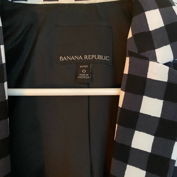 Last Chance Banana Republic Gingham Blazer - Picture 2 of 6